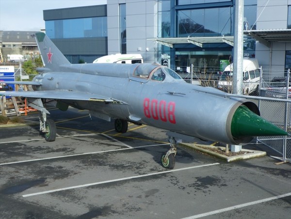 Mig jet that is up for auction on TradeMe. The Mig has already attracted more than 27,000 views and bidding is up to $34,000